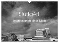 StuttgArt - Impressionen einer Stadt (Wandkalender 2025 DIN A3 quer), CALVENDO Monatskalender