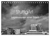 StuttgArt - Impressionen einer Stadt (Tischkalender 2025 DIN A5 quer), CALVENDO Monatskalender