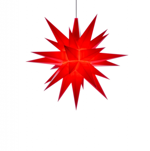 Herrnhuter Sterne A1e rot 13cm Plastik LED