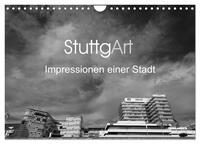 StuttgArt - Impressionen einer Stadt (Wandkalender 2025 DIN A4 quer), CALVENDO Monatskalender