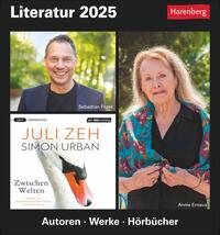 Literatur Tagesabreißkalender 2025 - Kulturkalender - Autoren, Werke, Hörbücher