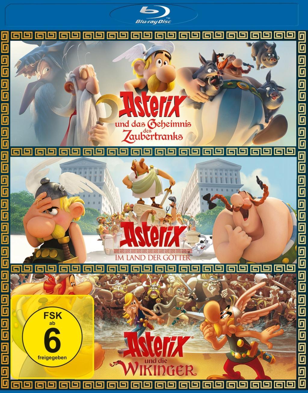 Asterix und das Geheimnis des Zaubertranks & Asterix im Land der Götter & Asterix und die Wikinger