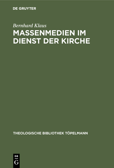 Massenmedien im Dienst der Kirche (PDF)