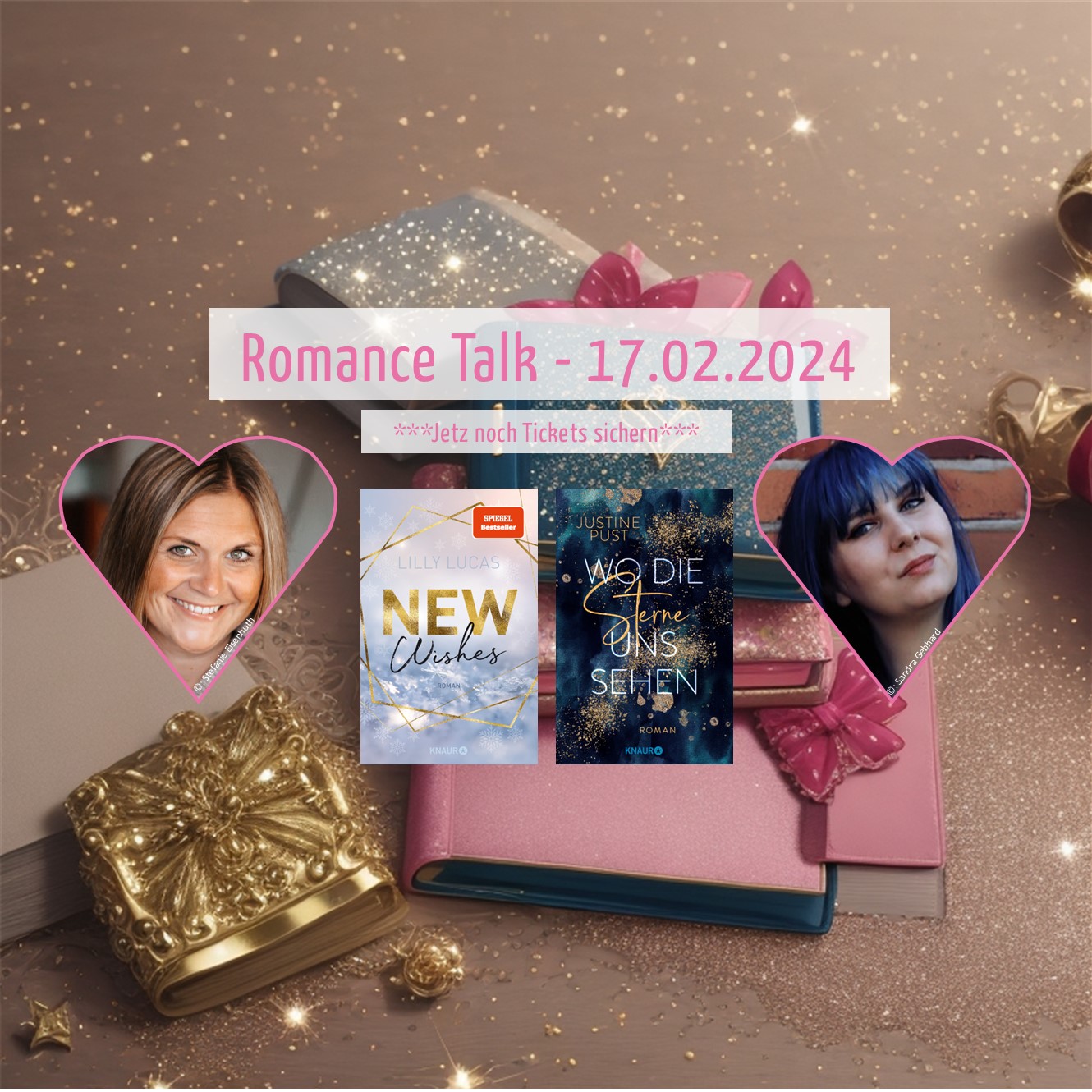 Eintrittskarte Romance Talk mit Lilly Lucas und Justine Pust am 17. Februar 2024