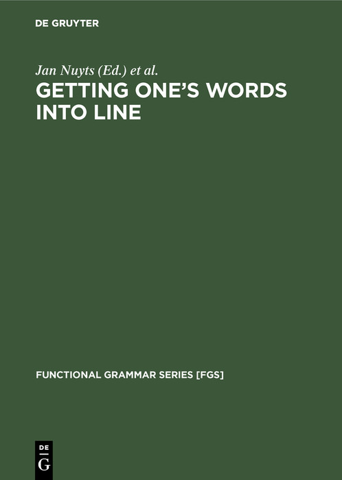 Getting One's Words into Line