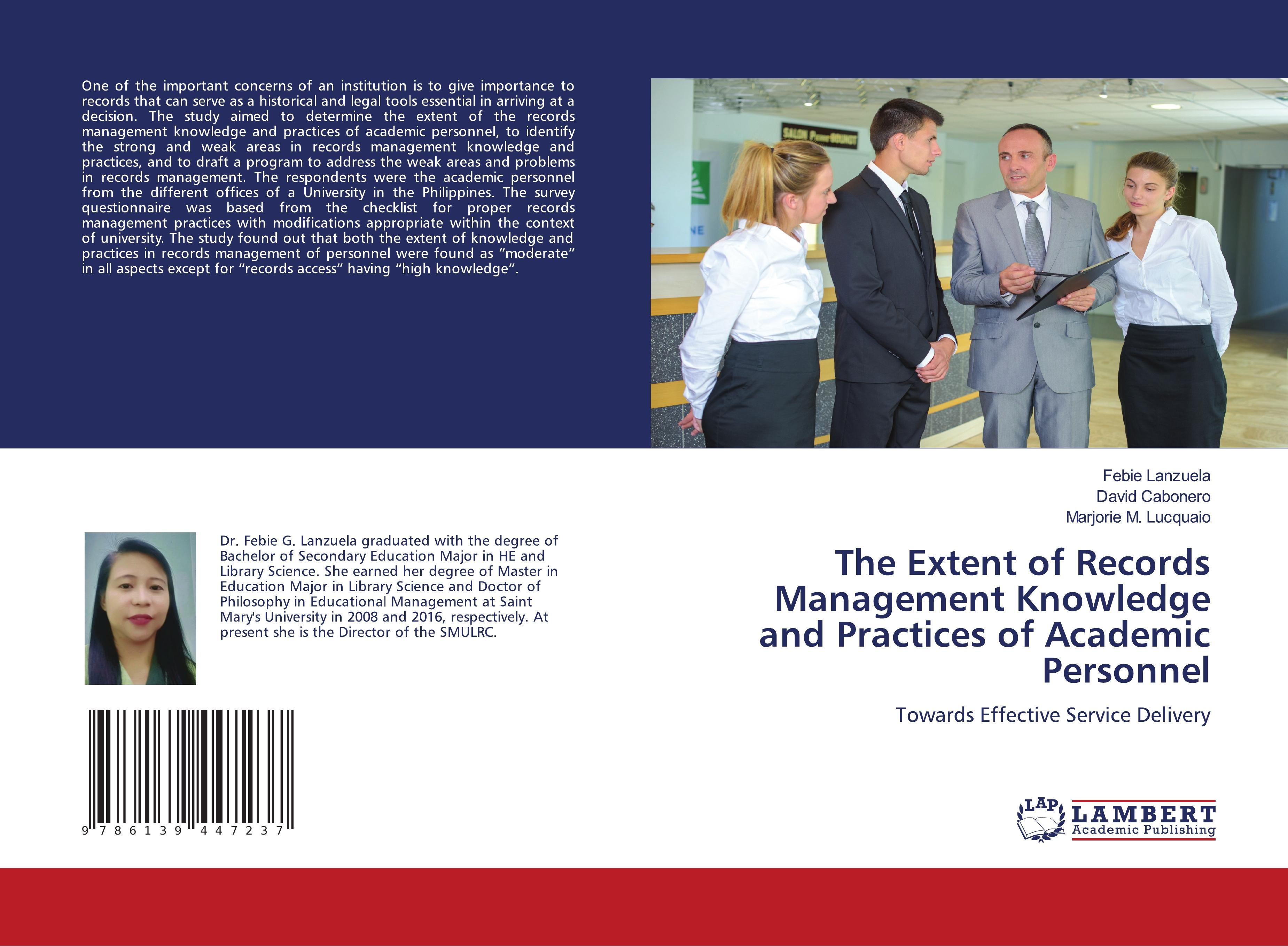The Extent of Records Management Knowledge and Practices of Academic Personnel