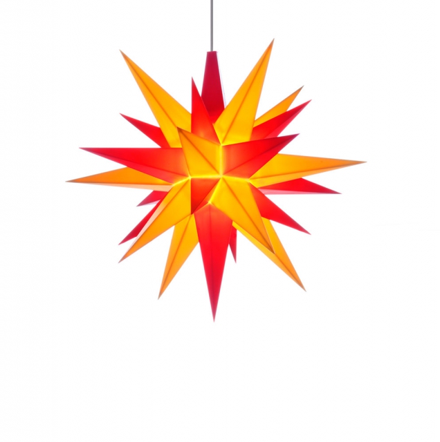 Herrnhuter Sterne A1e gelb/rot 13cm Plastik LED