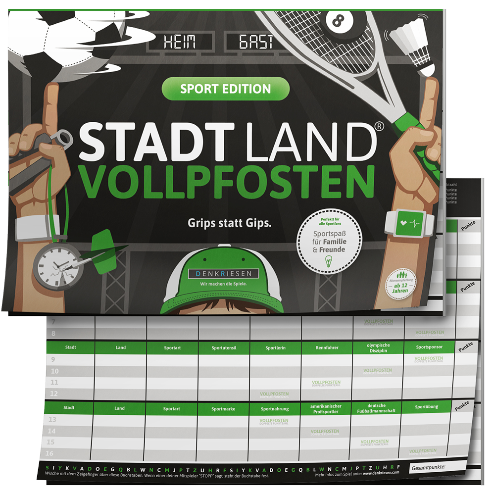 STADT LAND VOLLPFOSTEN® - Sport Edition - "Grips statt Gips."