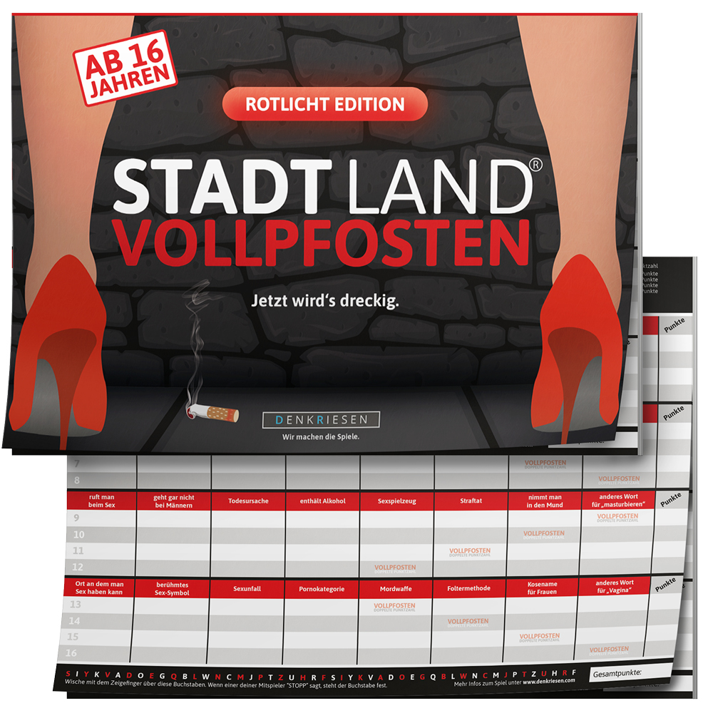 STADT LAND VOLLPFOSTEN® - ROTLICHT EDITION - AB 16 JAHREN