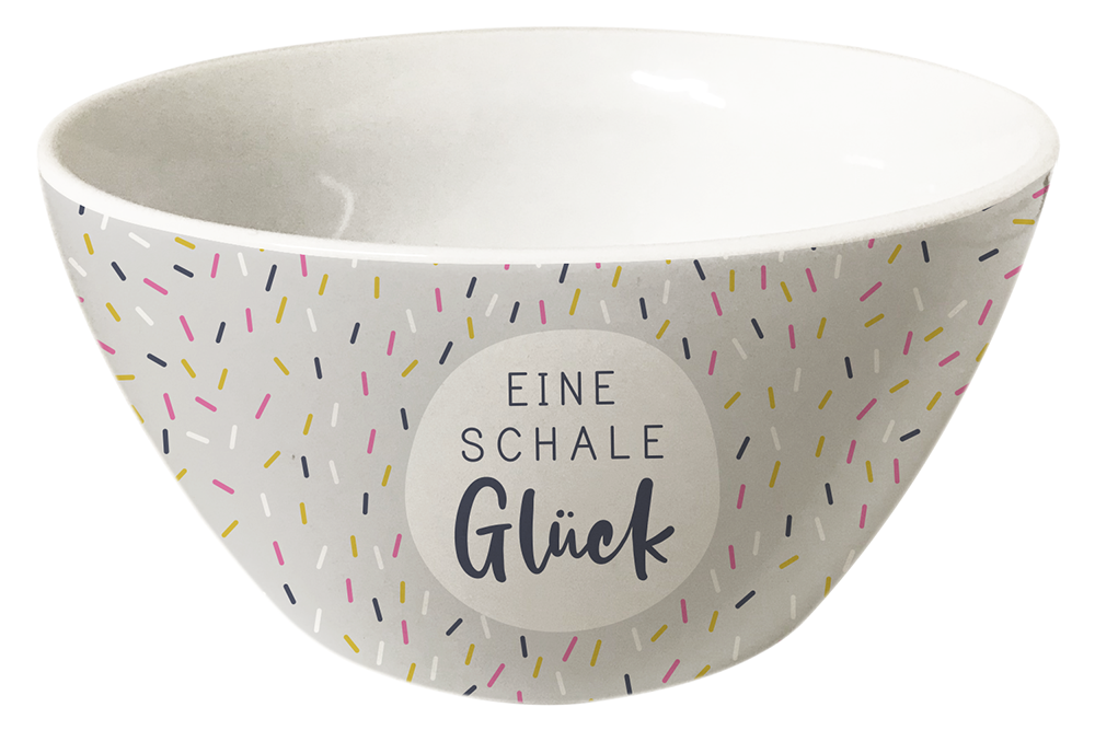 Gute Laune Müslischale Eine Schale Glück