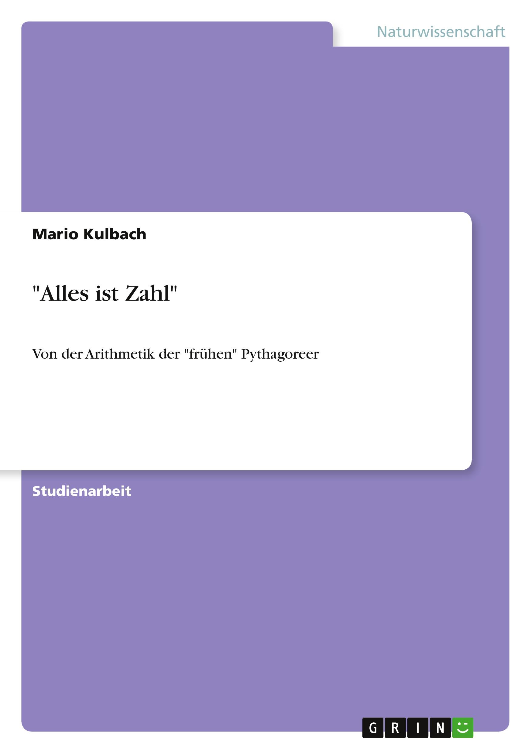 "Alles ist Zahl"