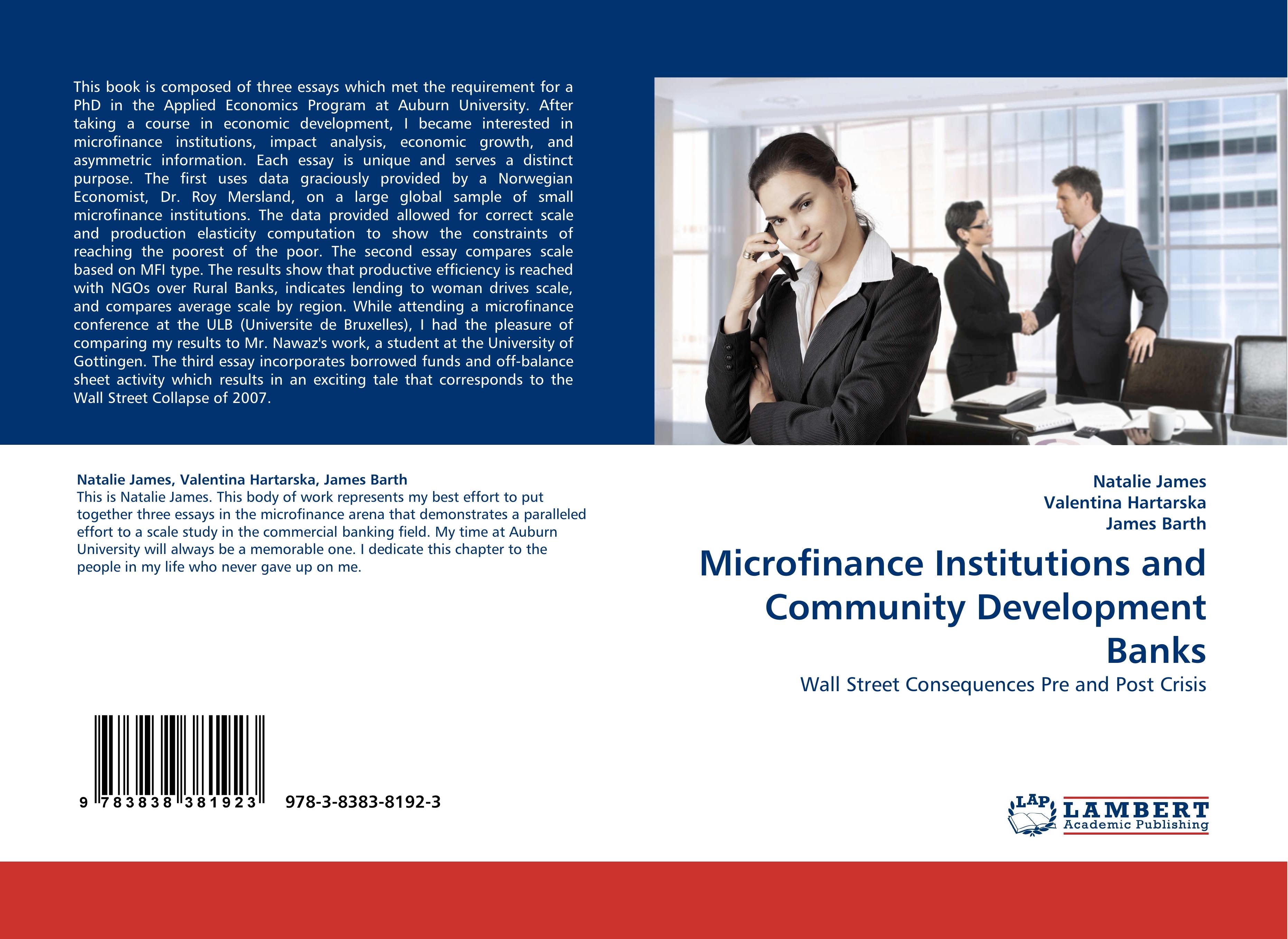 Microfinance Institutions and Community Development Banks