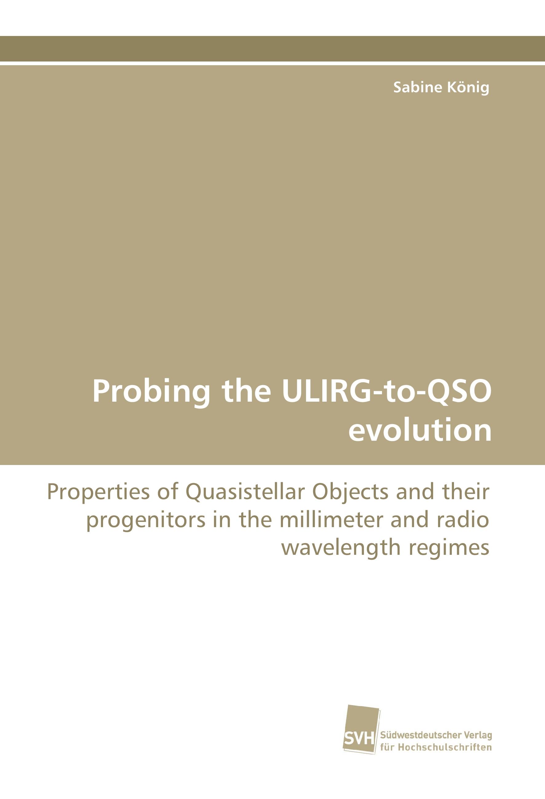 Probing the ULIRG-to-QSO evolution