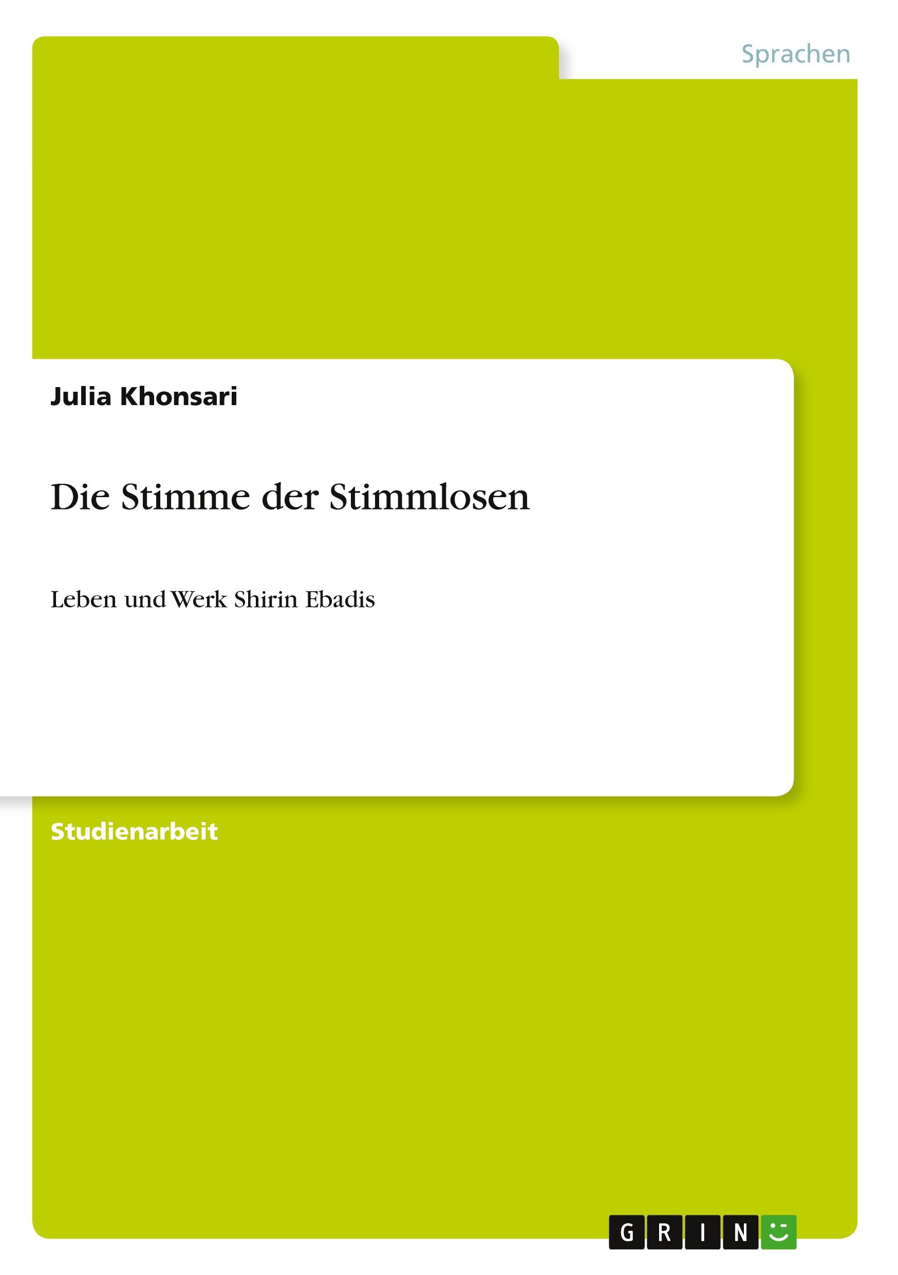 Die Stimme der Stimmlosen