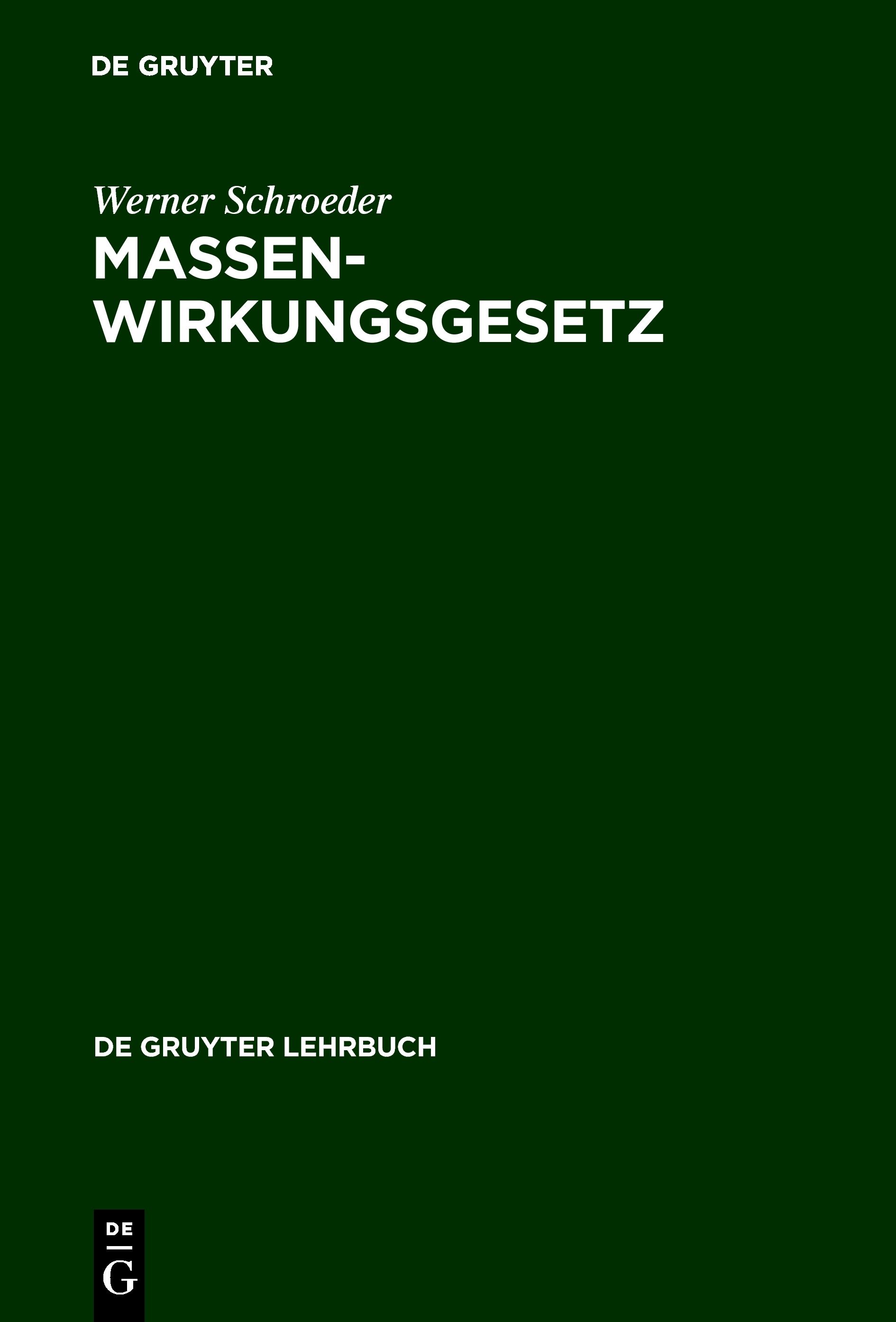 Massenwirkungsgesetz