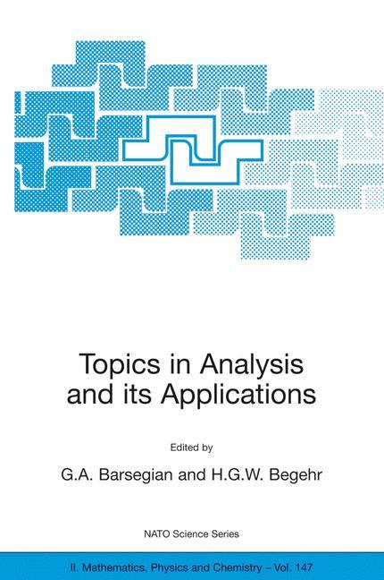 Topics in Analysis and its Applications