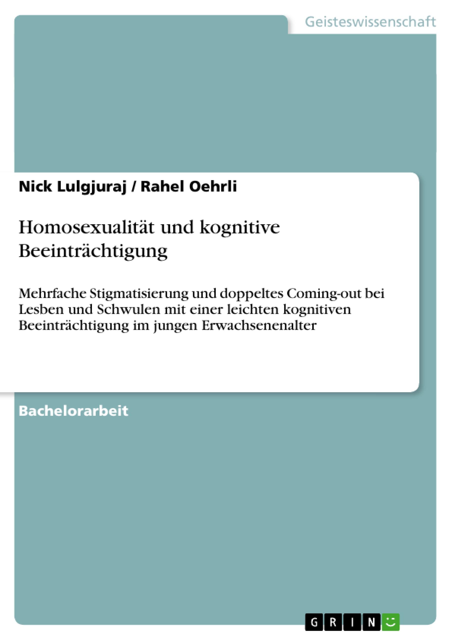 Homosexualität und kognitive Beeinträchtigung