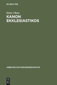 Kanon ekklesiastikos