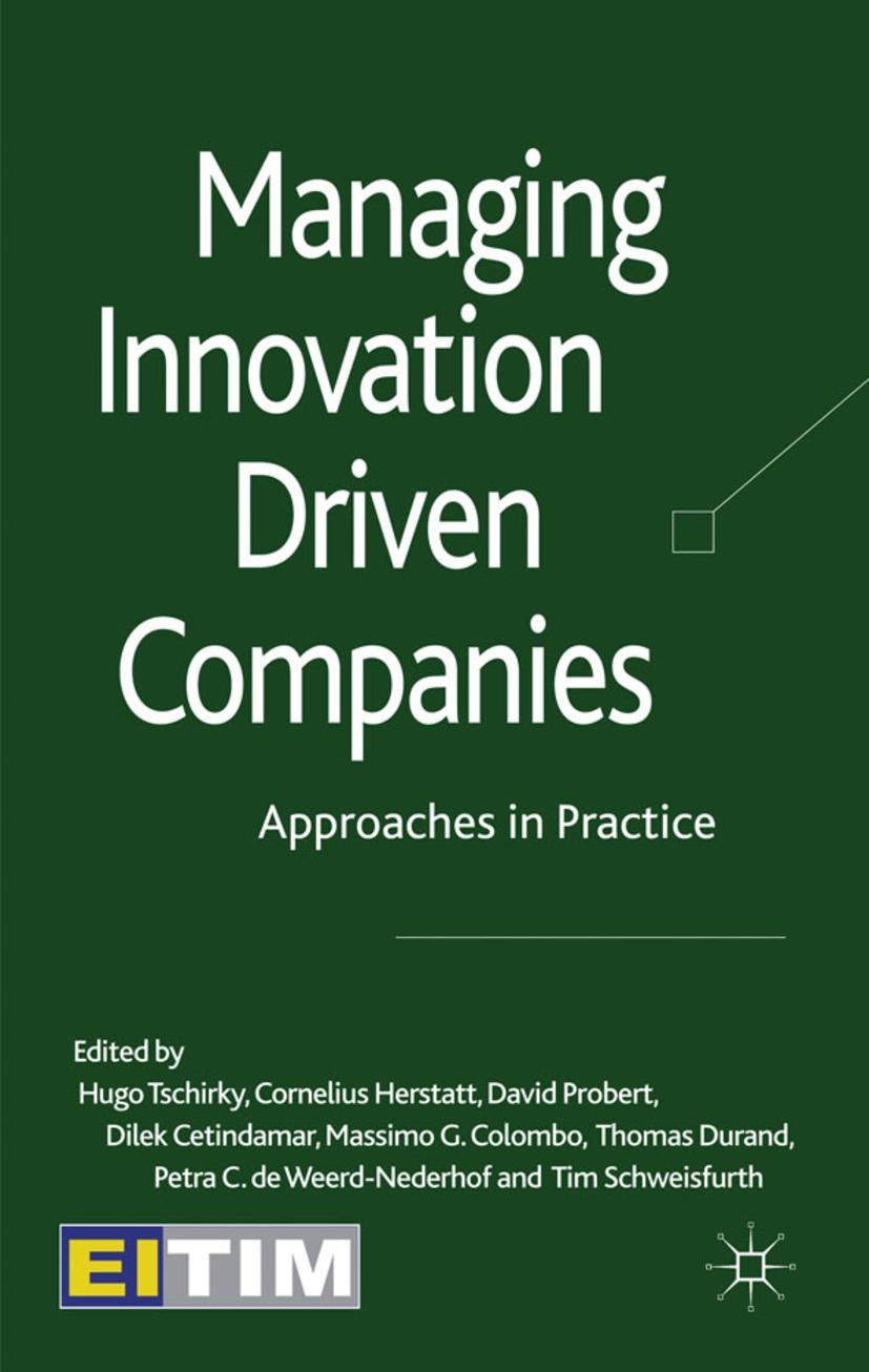 Managing Innovation Driven Companies