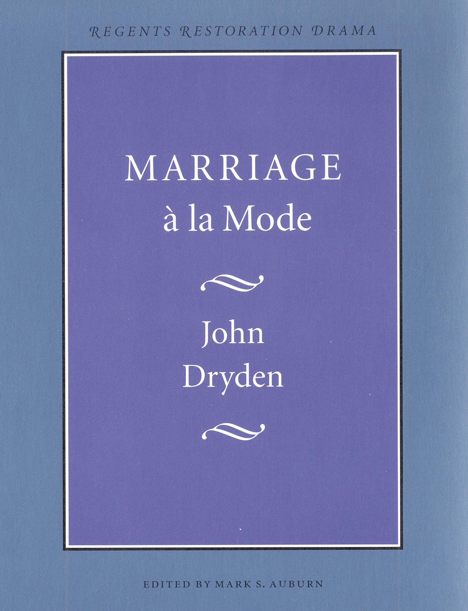 Marriage À La Mode