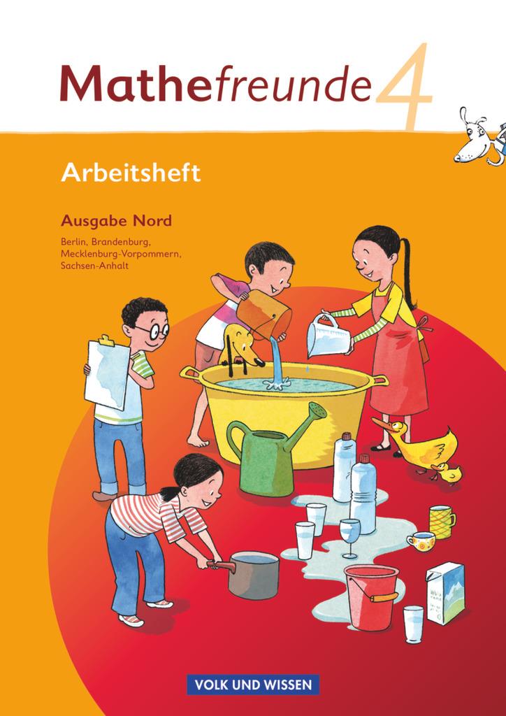 Mathefreunde 4. Schuljahr. Arbeitsheft mit Lernstandsseiten. Nord