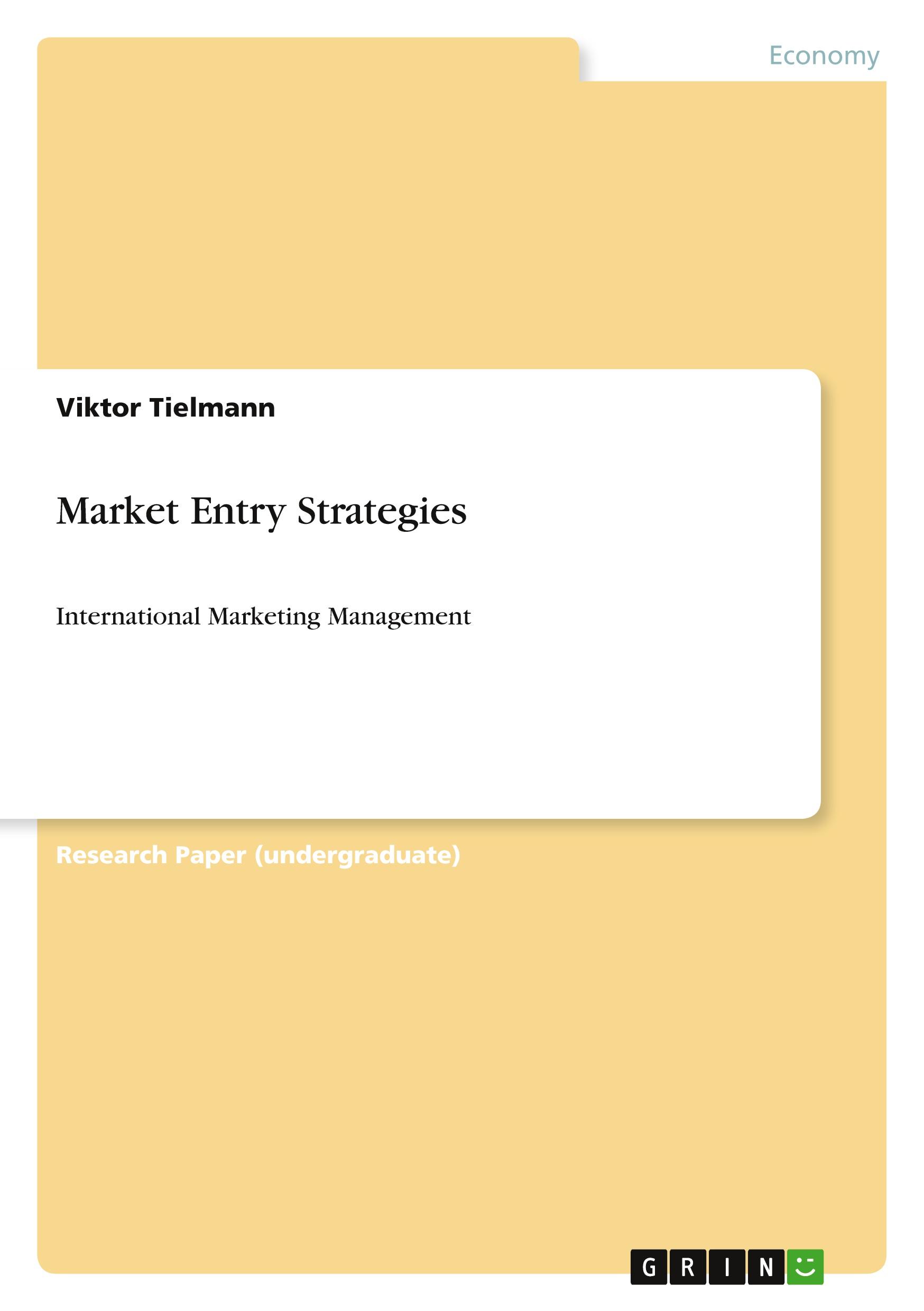 Market Entry Strategies