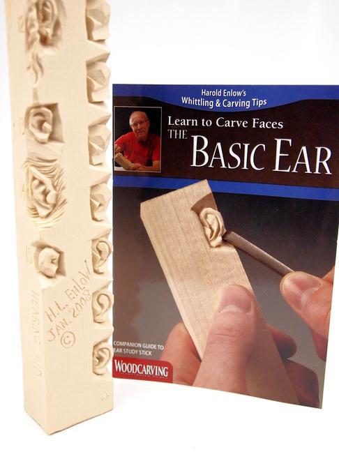 Basic Ear Study Stick Kit (Learn to Carve Faces with Harold Enlow)