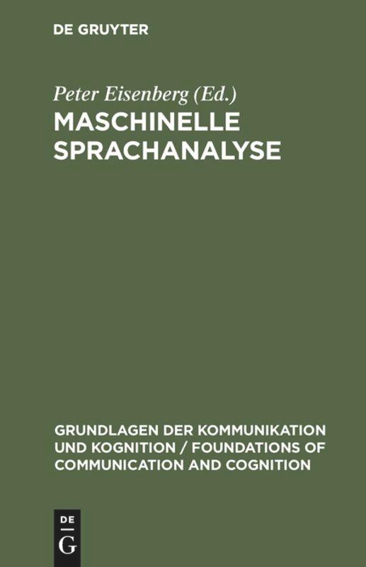 Maschinelle Sprachanalyse