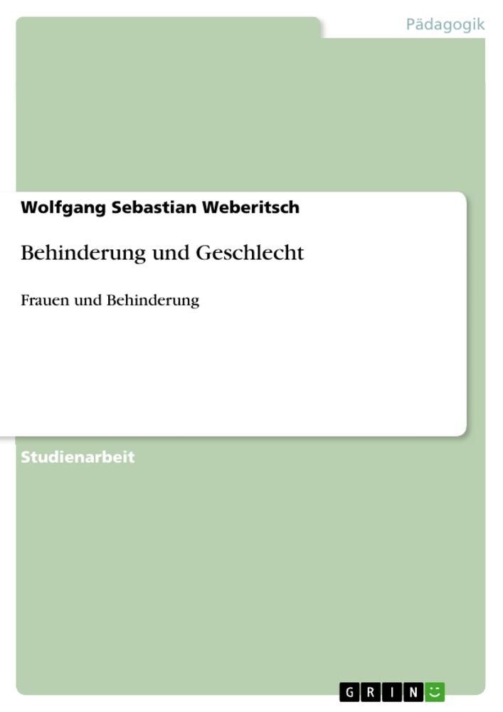 Behinderung und Geschlecht