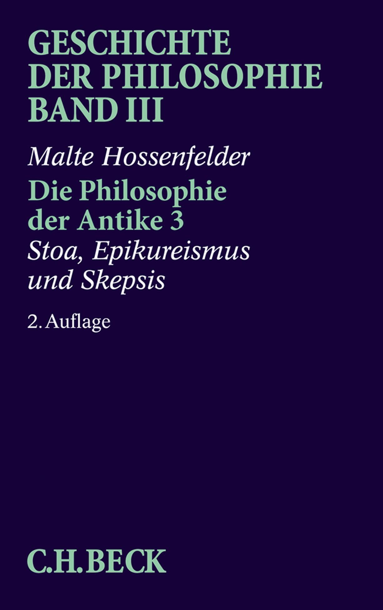 Die Philosophie der Antike 3