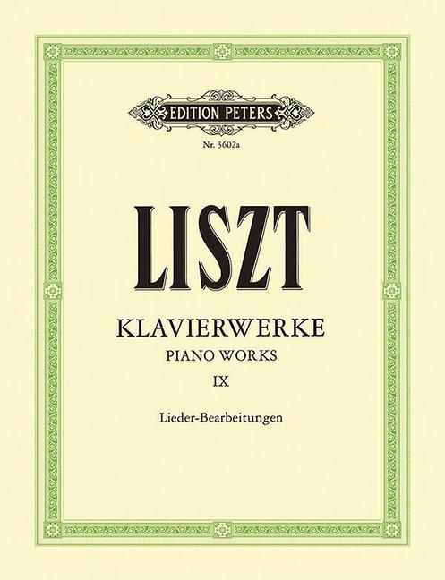 Klavierwerke, Band 9: Lieder-Bearbeitungen