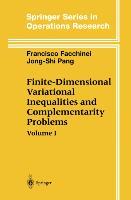 Finite-Dimensional Variational Inequalities and Complementarity Problems