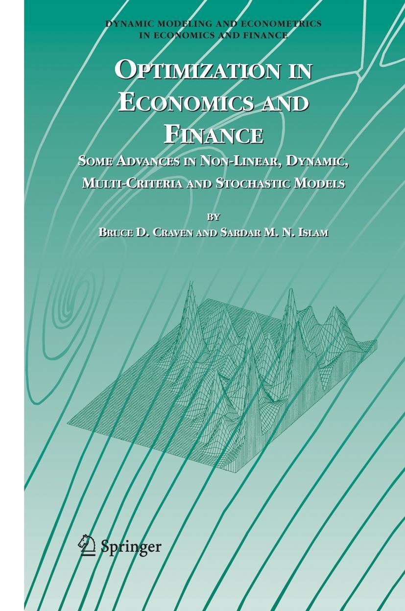 Optimization in Economics and Finance