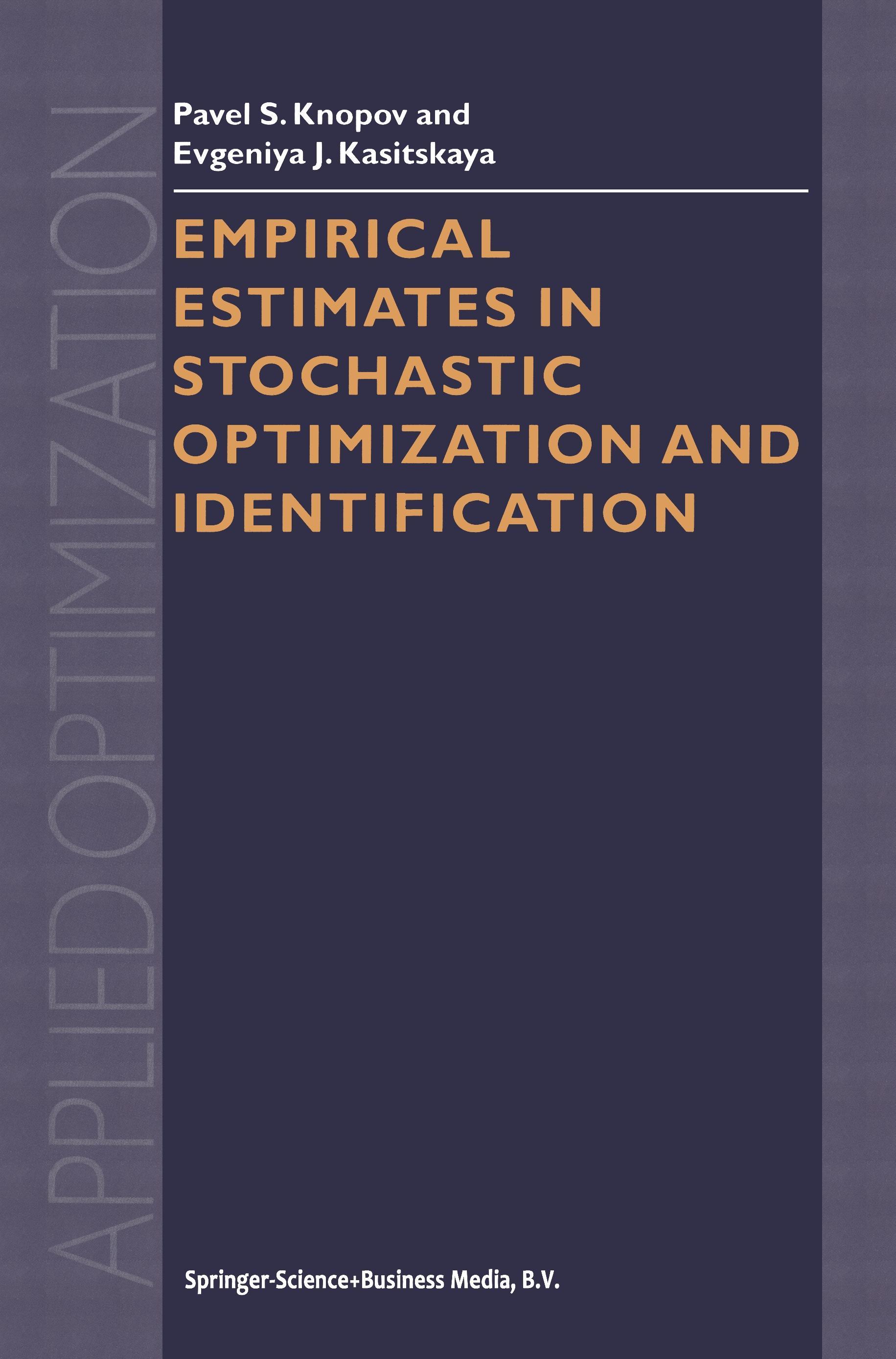 Empirical Estimates in Stochastic Optimization and Identification