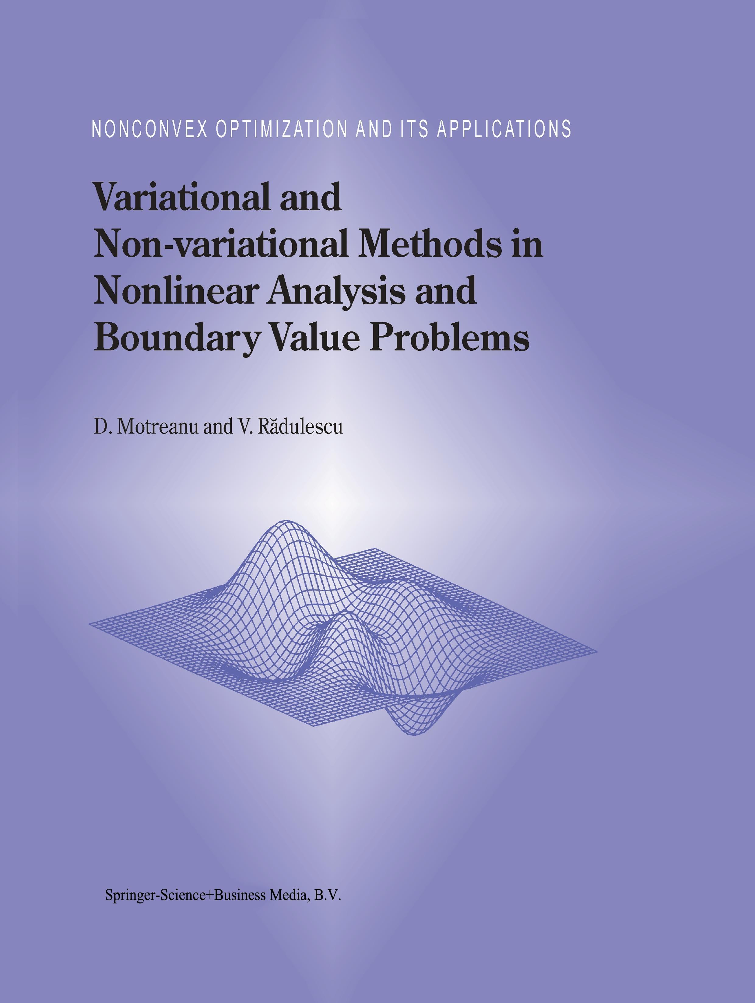 Variational and Non-variational Methods in Nonlinear Analysis and Boundary Value Problems