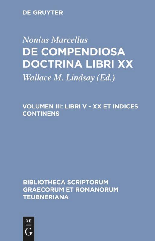 Libri V - XX et indices continens