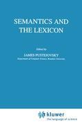 Semantics and the Lexicon