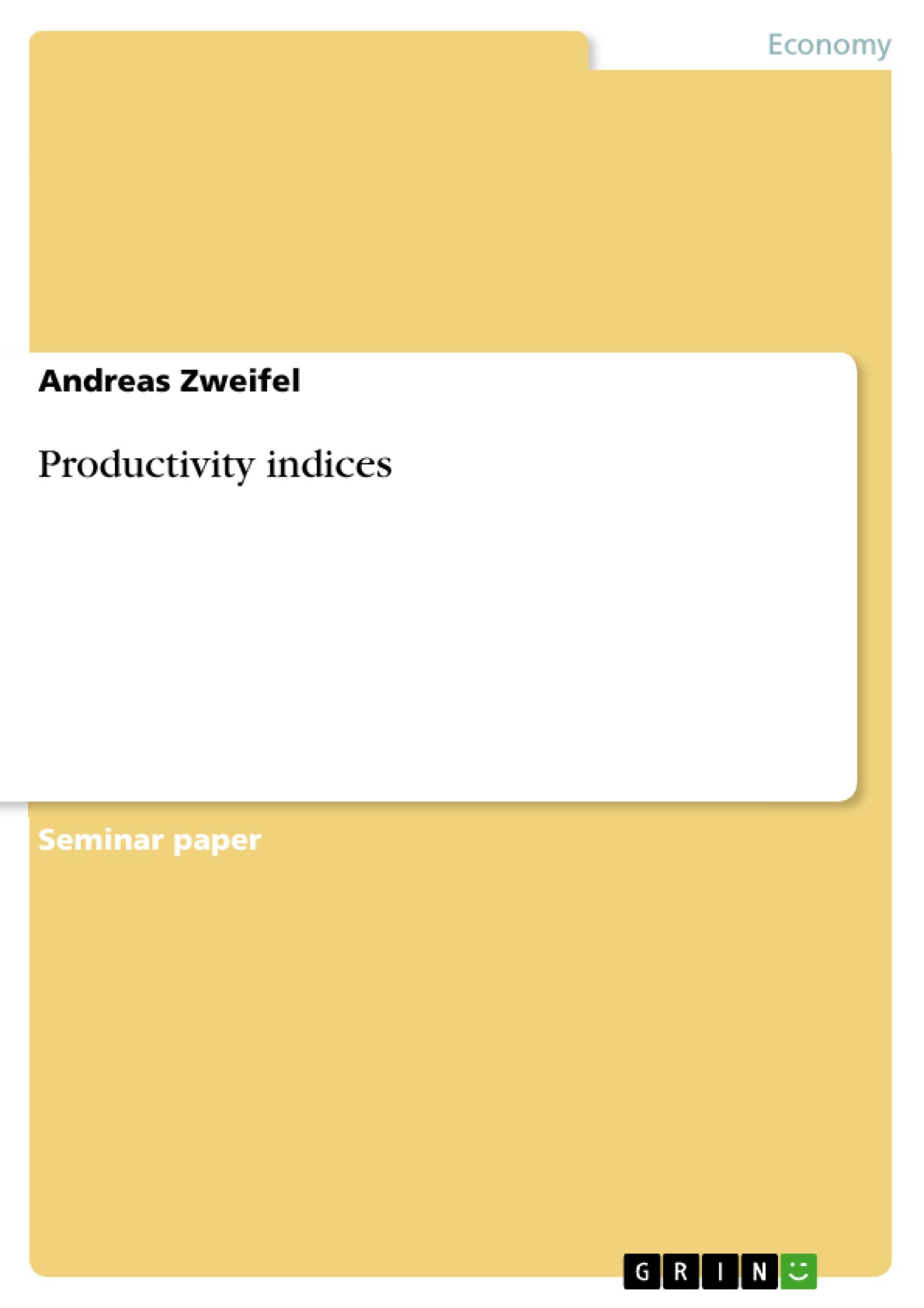 Productivity indices