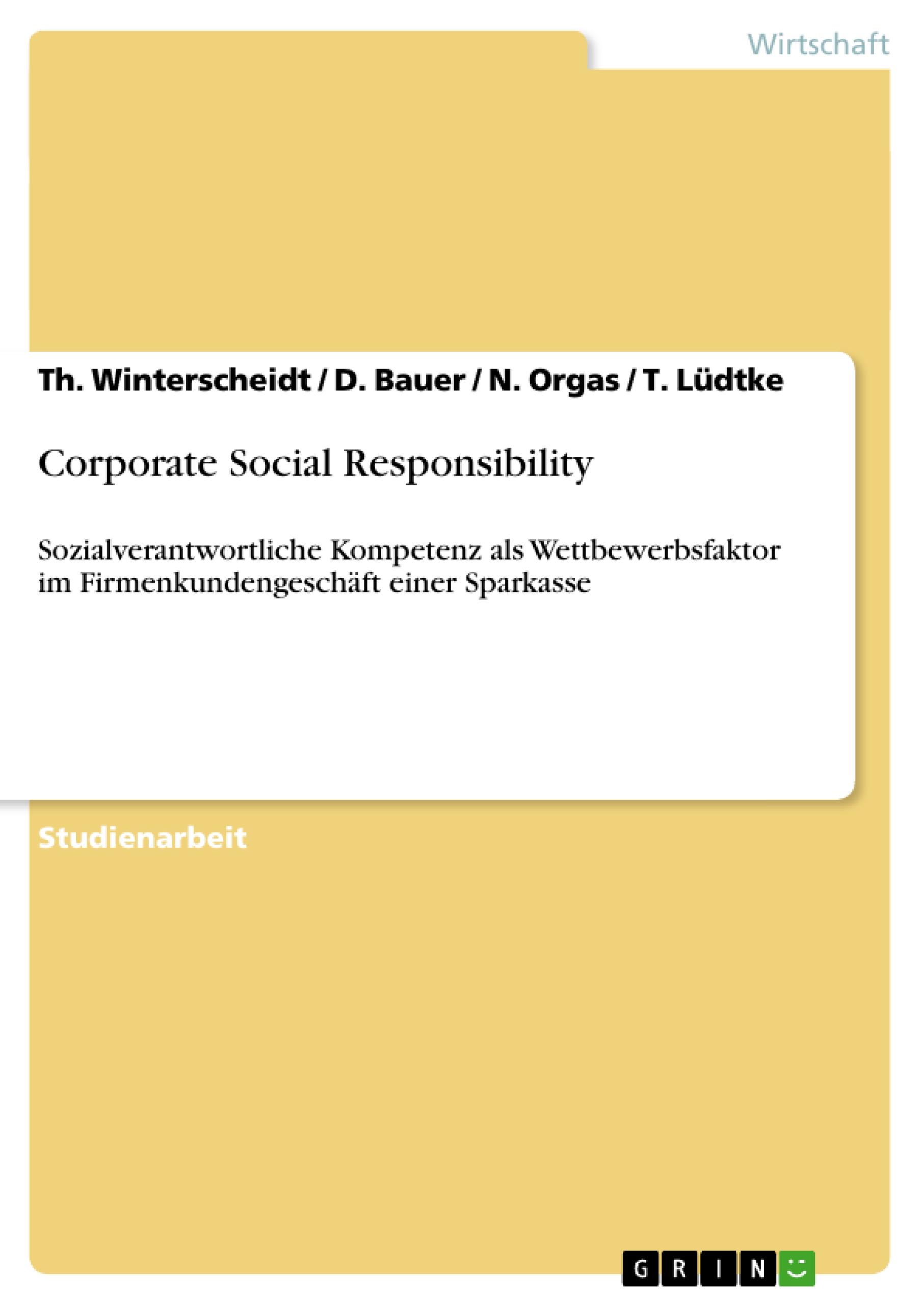 Corporate Social  Responsibility