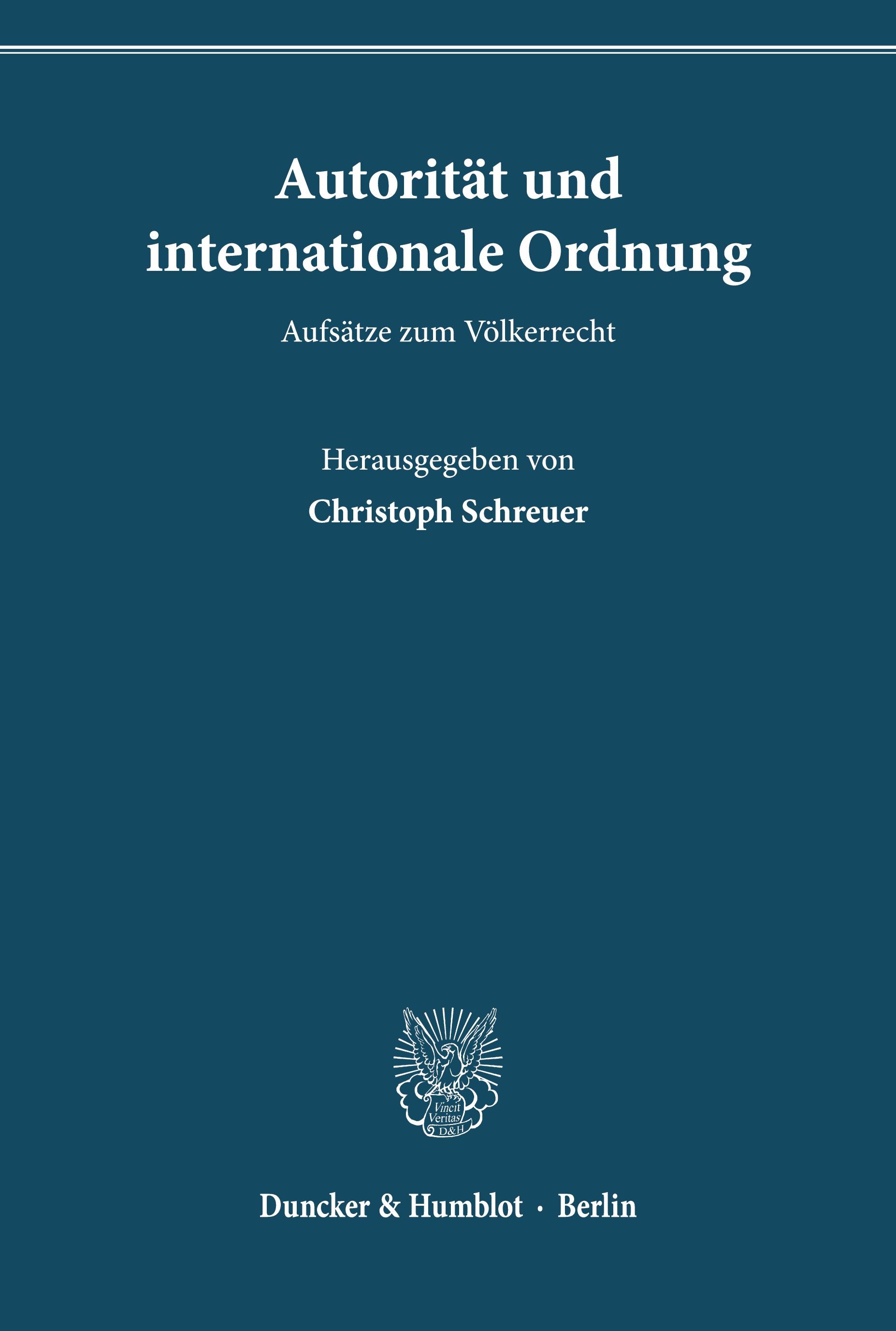 Autorität und internationale Ordnung.