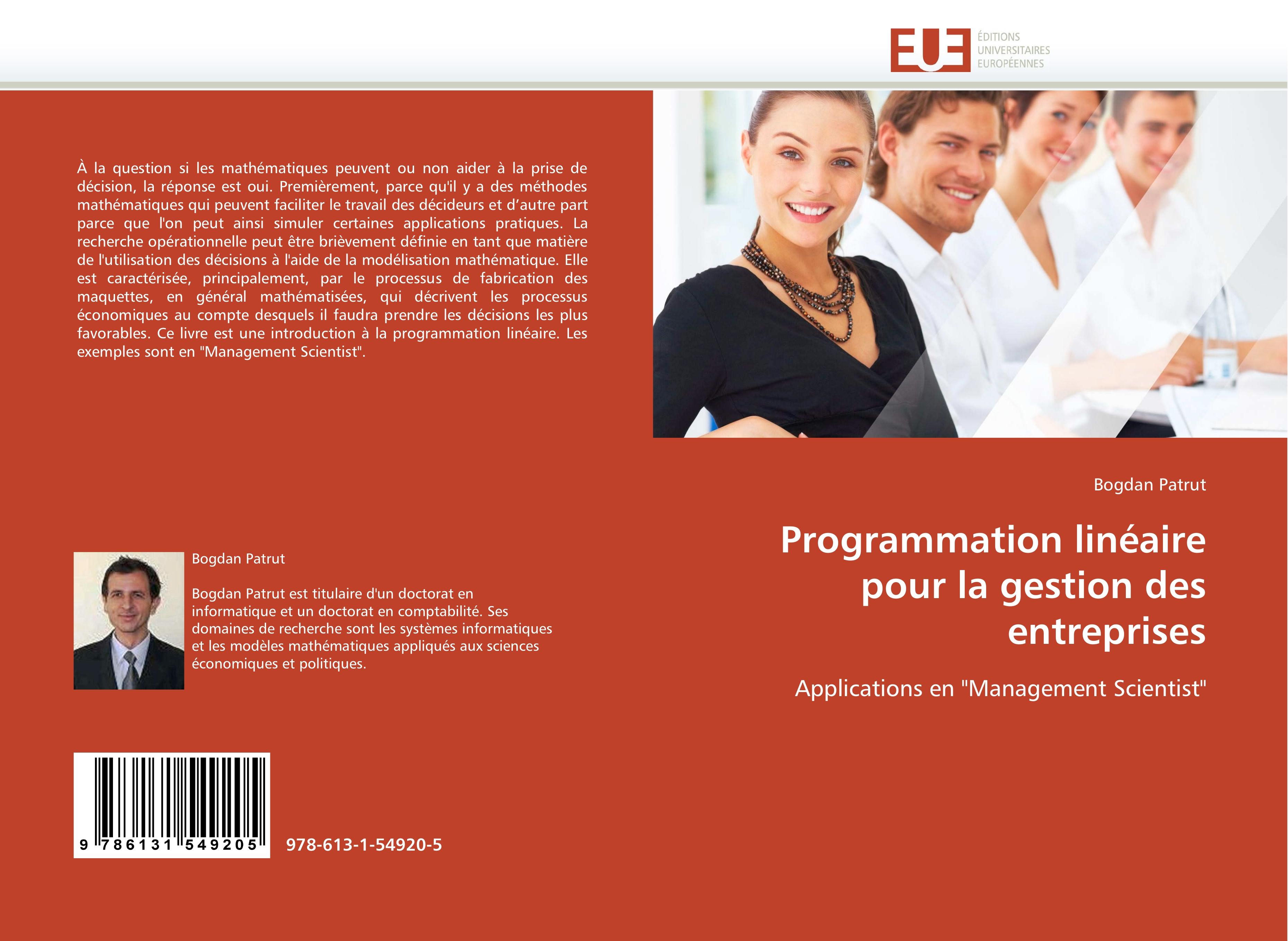 Programmation linéaire pour la gestion des entreprises