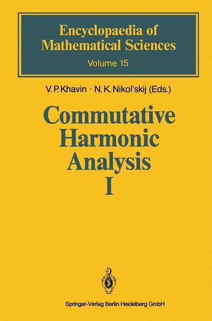 Commutative Harmonic Analysis I