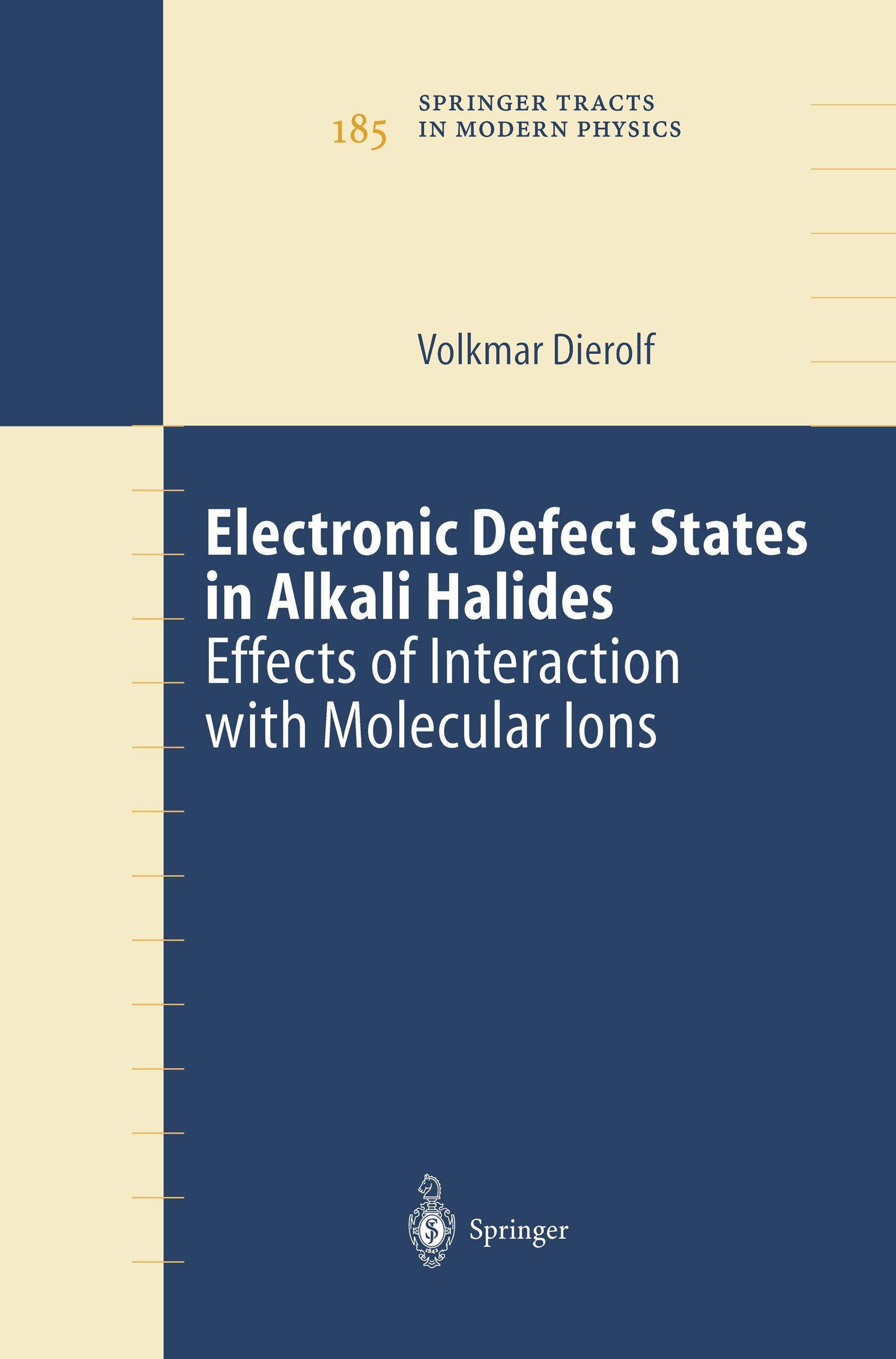 Electronic Defect States in Alkali Halides