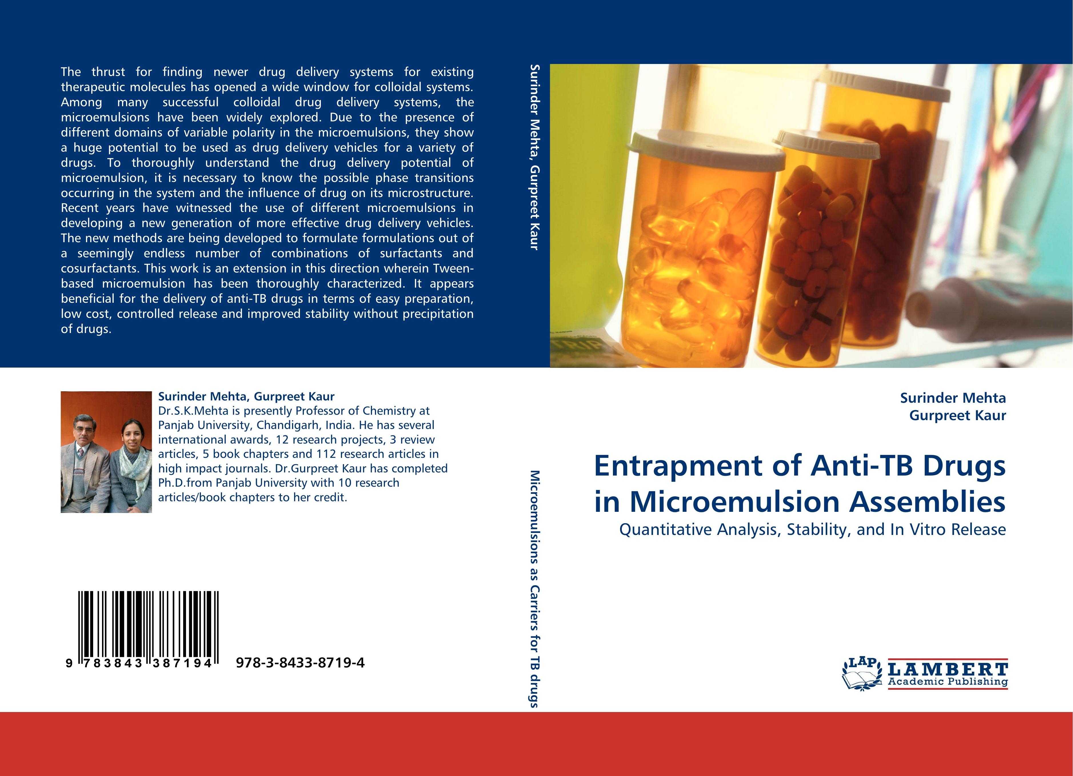 Entrapment of Anti-TB Drugs in Microemulsion Assemblies