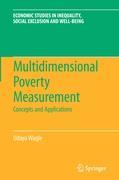 Multidimensional Poverty Measurement