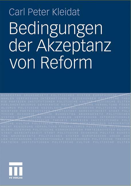 Bedingungen der Akzeptanz von Reform