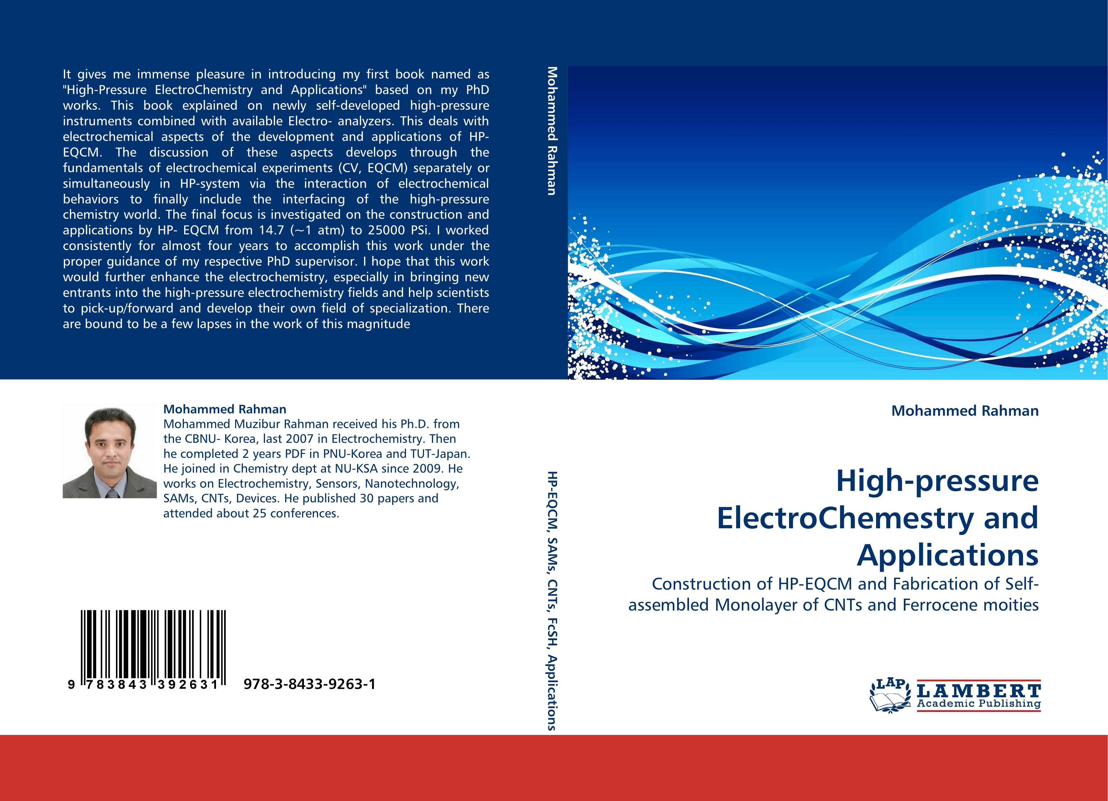 High-pressure ElectroChemestry and Applications