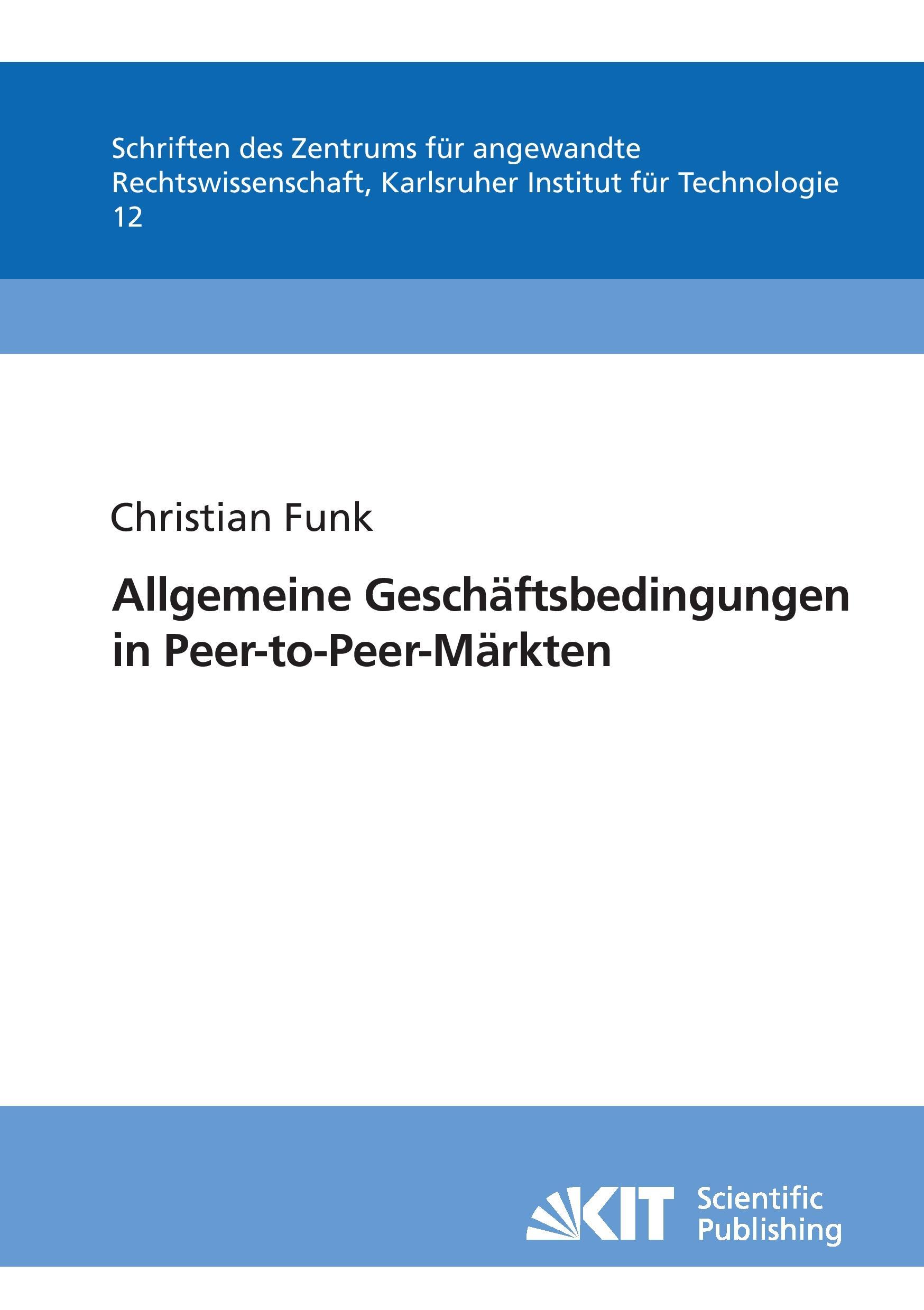 Allgemeine Geschäftsbedingungen in Peer-to-Peer-Märkten