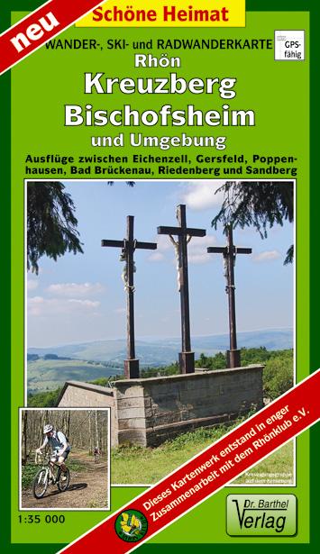 Rhön, Kreuzberg, Bischofsheim und Umgebung 1 : 35 000 Radwander- und Wanderkarte