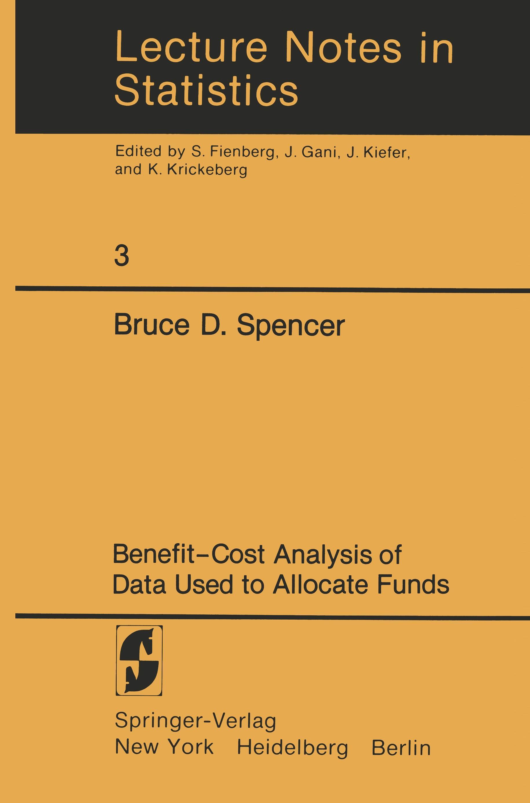 Benefit-Cost Analysis of Data Used to Allocate Funds